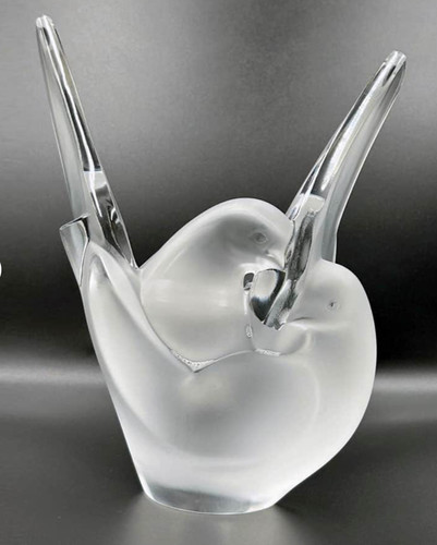 Vintage lalique sylvie - lalique, doves
