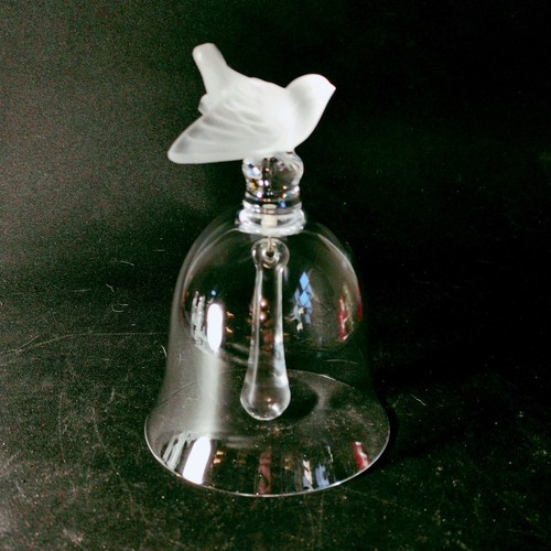 Lalique sparrow table bell - lalique,