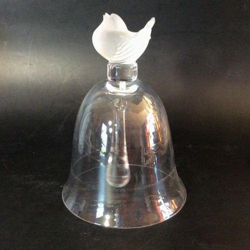 Lalique crystal bell frosted - lalique,